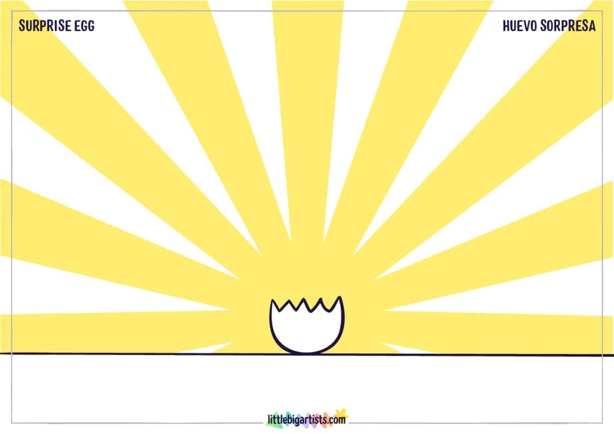 Surprise Egg Creative Worksheet - LittleBigArtists