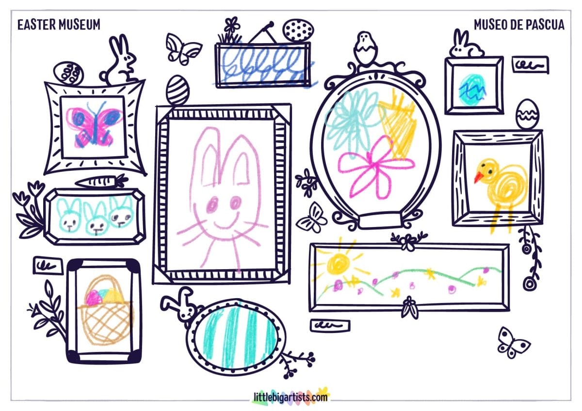 Easter Museum Creative Worksheet - LittleBigArtists