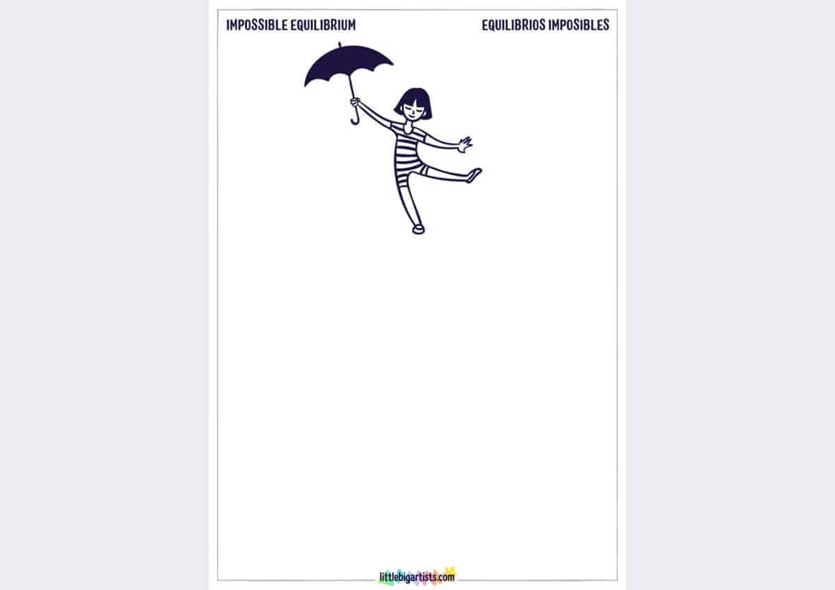 Impossible Equilibrium Creative Worksheet - LittleBigArtists