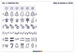 Roll A Christmas Tree Creativity Worksheet - LittleBigArtists