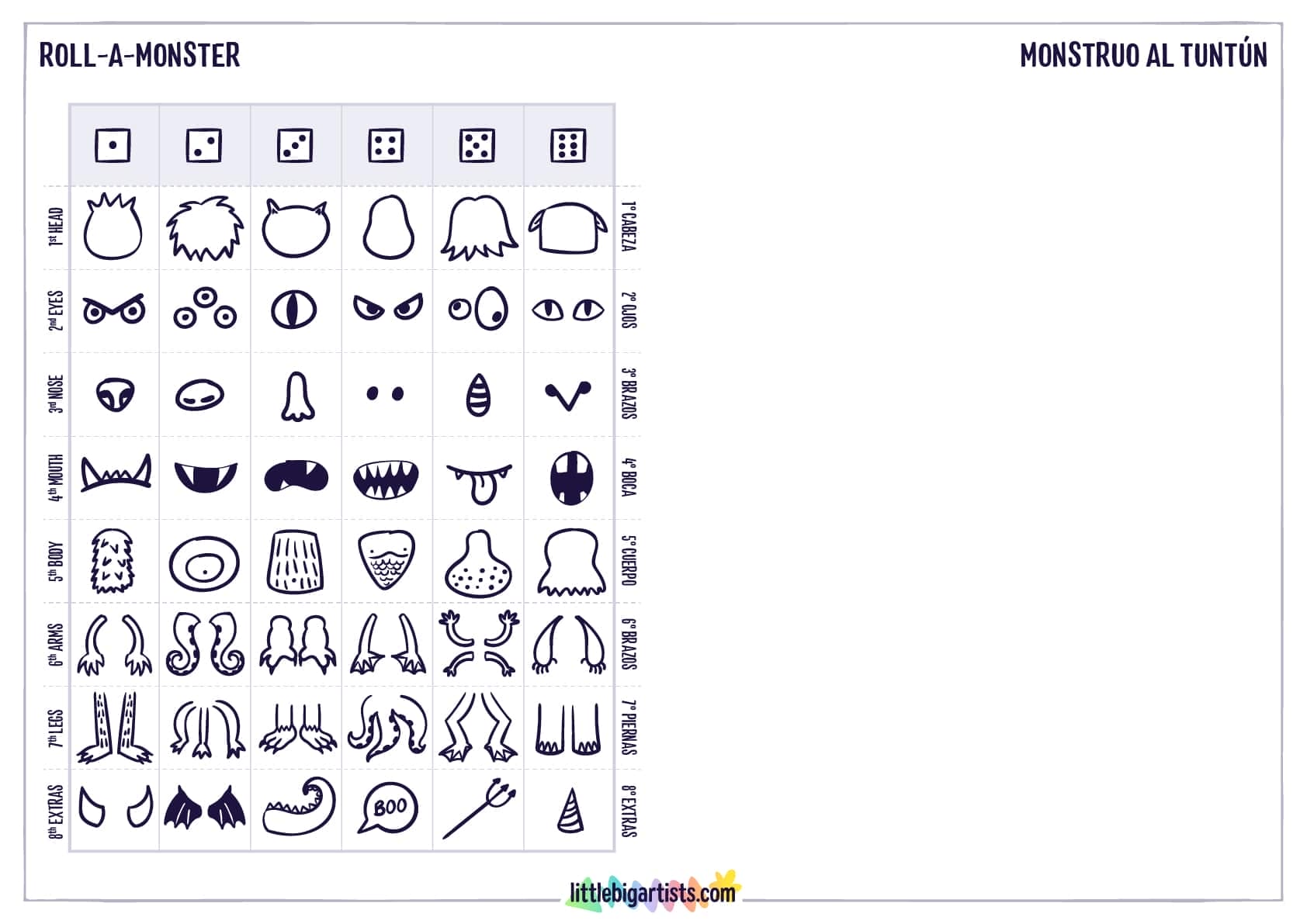 Roll & Draw A Monster - w/ FREE Game Printable! – SupplyMe