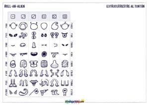 Roll An Alien Printable Drawing Activity - LittleBigArtists