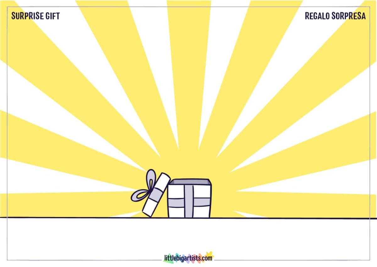 Surprise Gift Creative Worksheet- LittleBigArtists