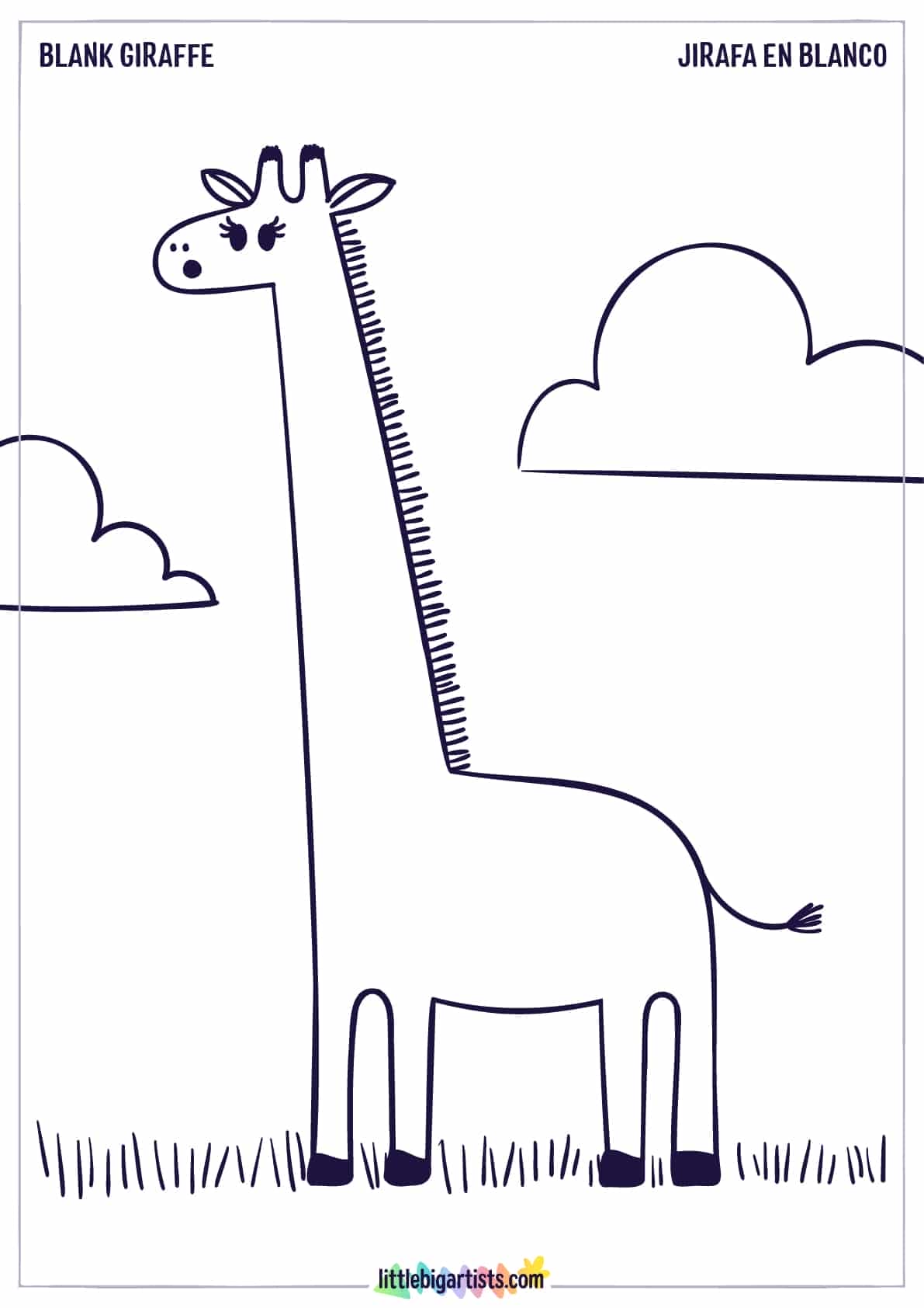 Giraffe  Art drawings for kids, Elementary art, Preschool art