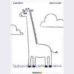 Blank Giraffe Creative Worksheet