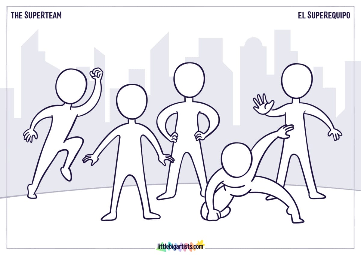 The Superteam Creative Worksheet - LittleBigArtists