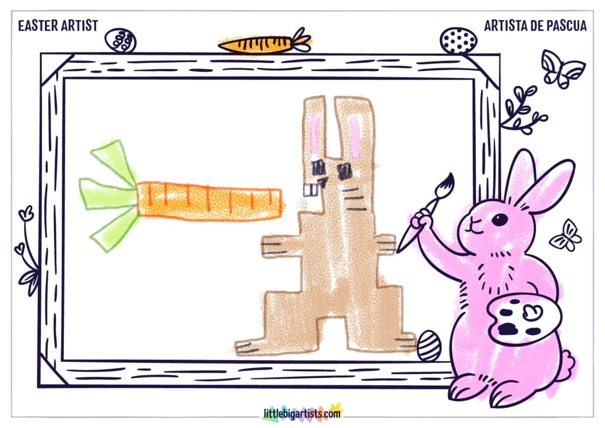 Easter Artist Creative Worksheet - LittleBigArtists