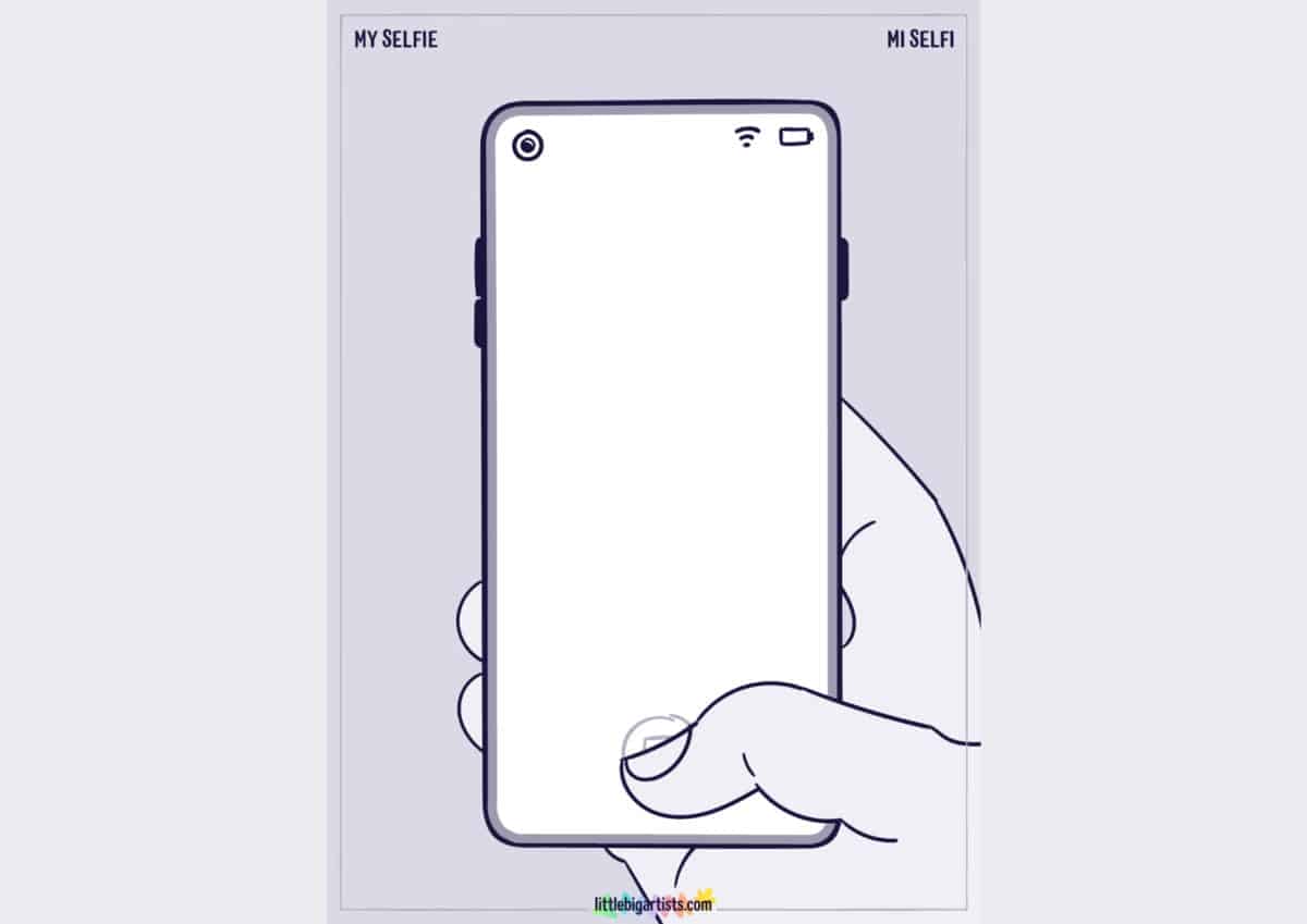 My selfie Creative Worksheet - LittleBigArtists