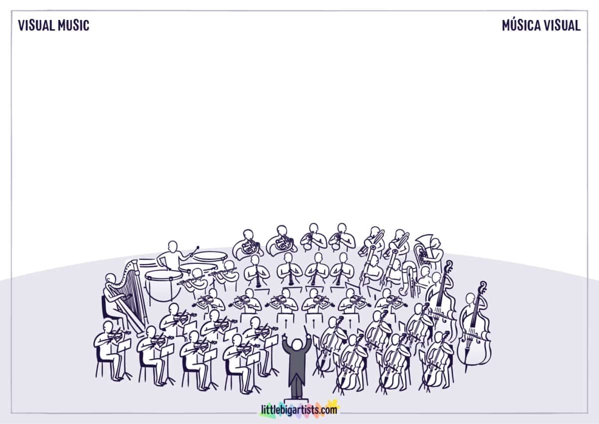 Visual Music Creative Worksheet - LittleBigArtists