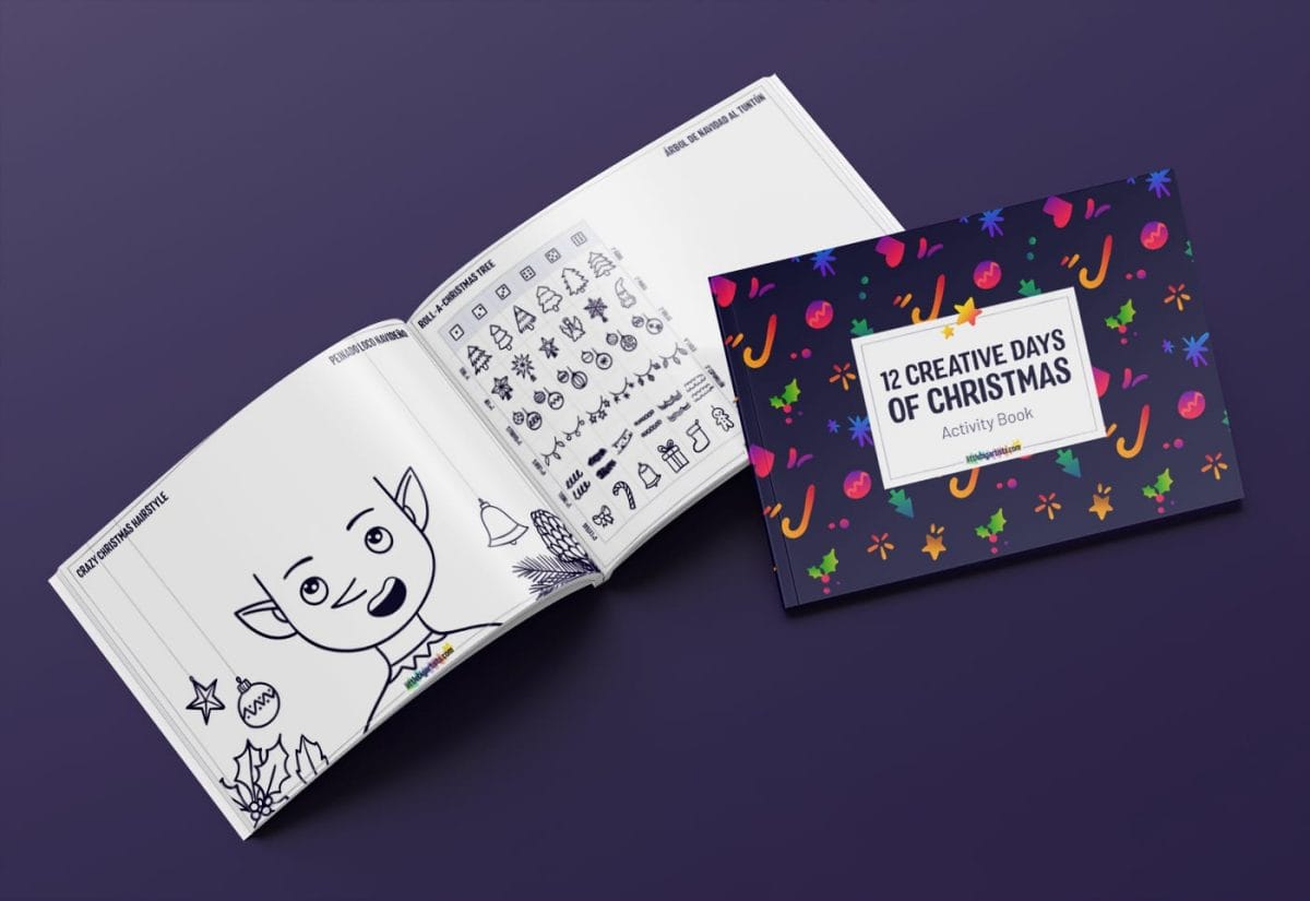 12 creative days of Christmas - Drawing activity book