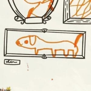 Empty museum drawing activity