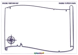 Imagine Your Own Map Creative Worksheet - LittleBigArtists